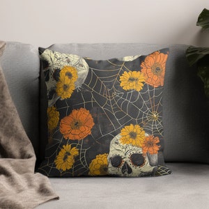 Naadloos patroon Dia de Los Muertos, dag van de dode schedels en bloemen, Mexicaans festivalontwerp, digitale download, 300 DPI