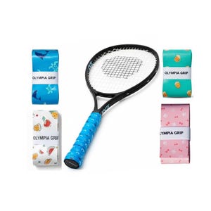 OLYMPIA GRIP - Tennis Grip Custom Anti-Slip Overgrip and Tape for Tennis, Padel, Badminton & Squash Rackets (4x Multipack)