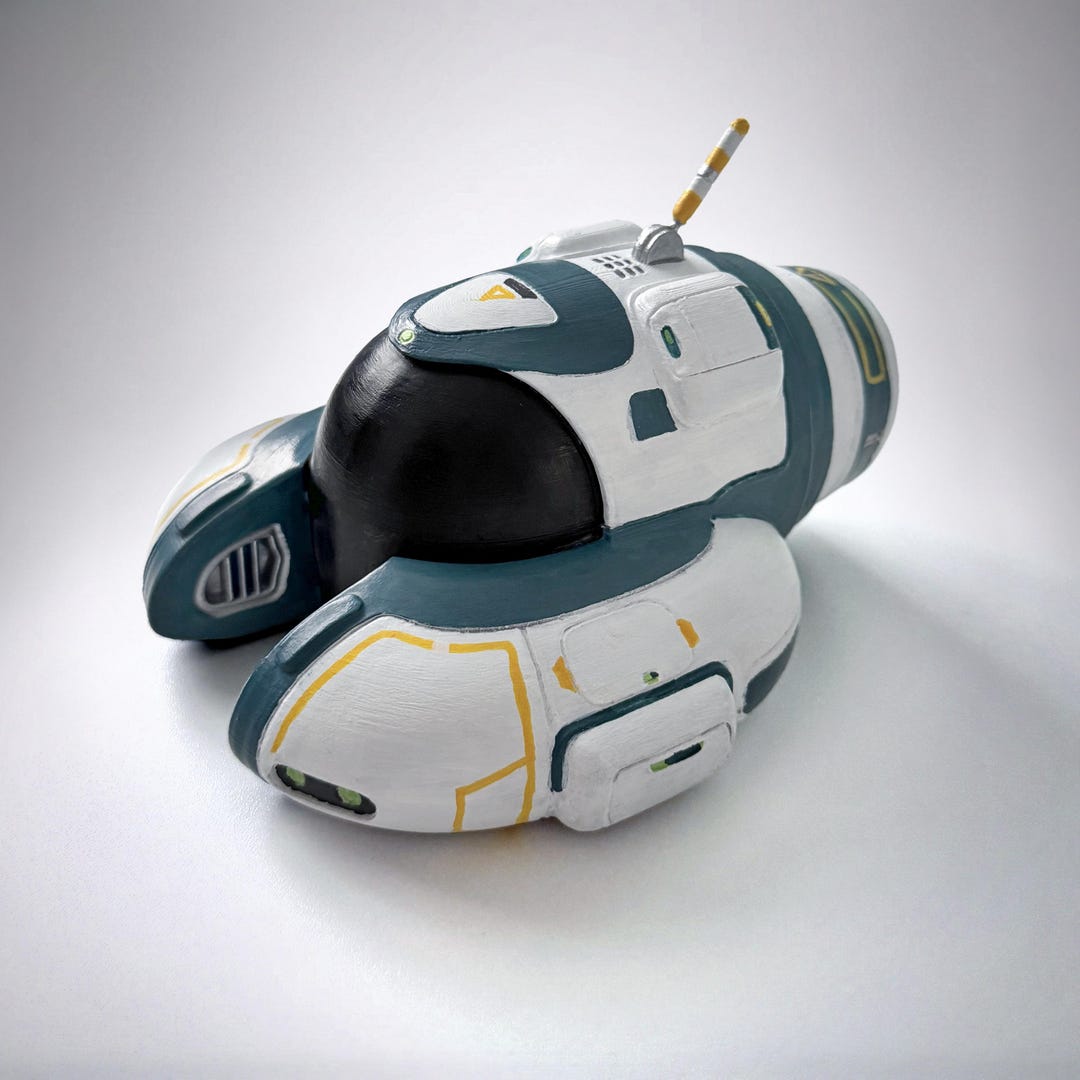Seamoth Seamoth From the Video Game Subnautica - 3D Printed Model | Hand ...