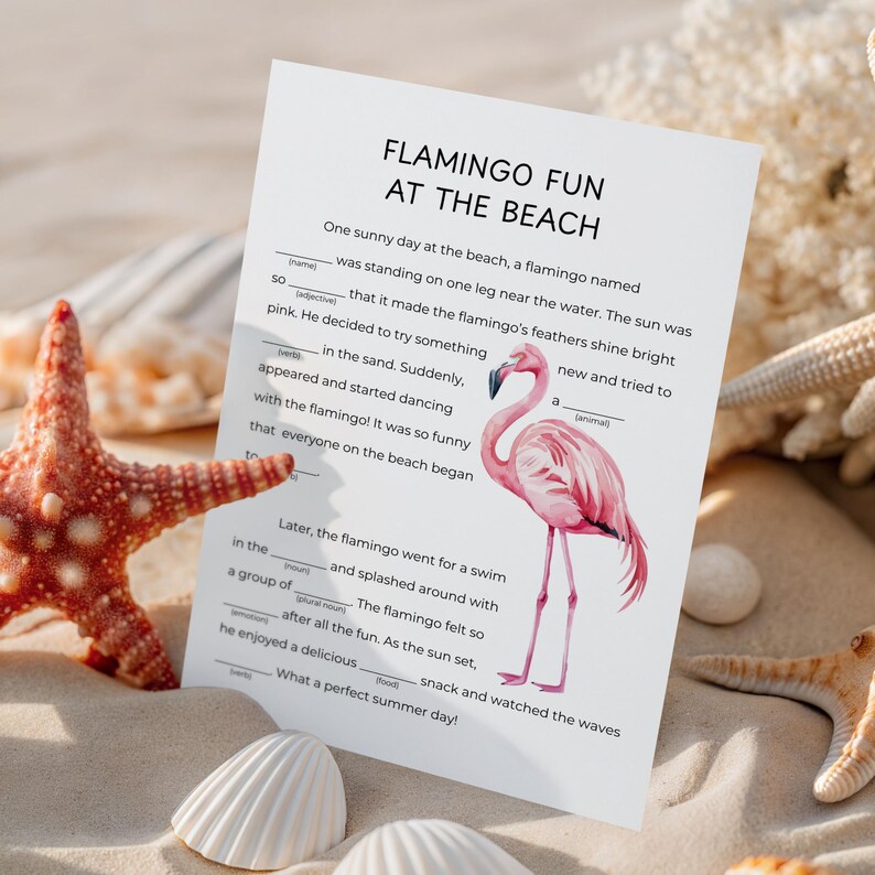 6 Summer Mad Libs, Printable Summer Game for Kids & Adults, Classroom ...