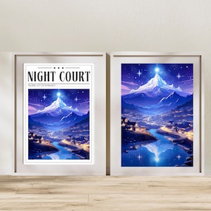 Velaris Poster Set: ACOTAR Night Court Art (Digital Download)