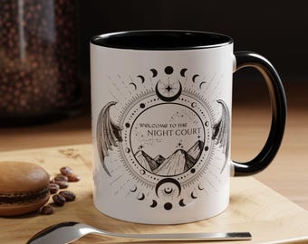 Caneca ACOTAR Night Court: Presente para fãs do romance de fantasia Feyre Rhysand