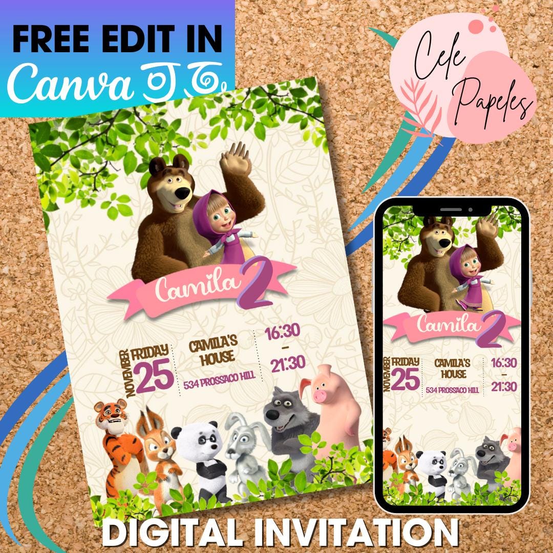 Masha and the bear invite México