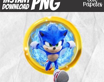SONIC Instant Download, PNG, Clipart