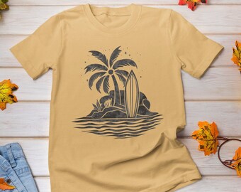 Unique Surf Shirt, Summer Tee, Surfing Shirt, Summer Mom Shirt, Surf Tee Graphic, Beach Vacation Shirt, Gift For Him, Cute Surfing Shirt