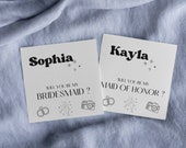 Bridesmaid Proposal Card, Will You Be My Bridesmaid, bridesmaid proposal card funny,maid-of-honor,Printable, INSTANT DOWNLOAD