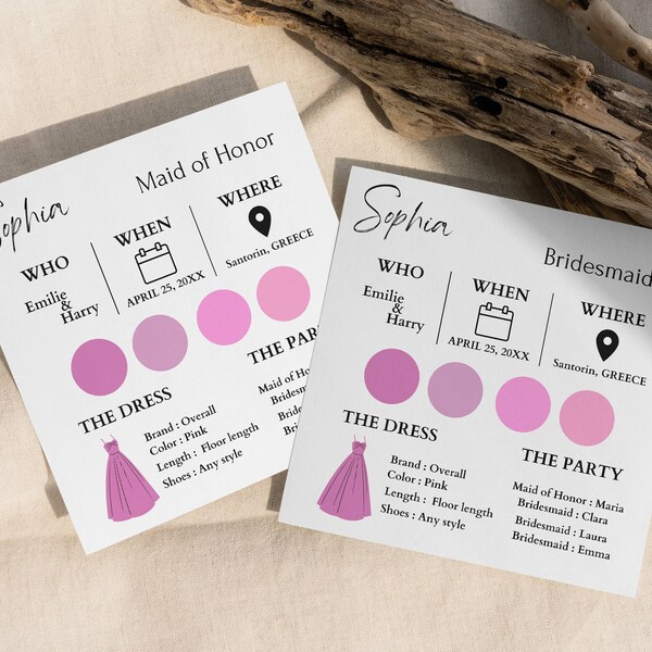 bridesmaid information card,bridesmaid information,bridesmaid information template,will you be my bridesmaid card