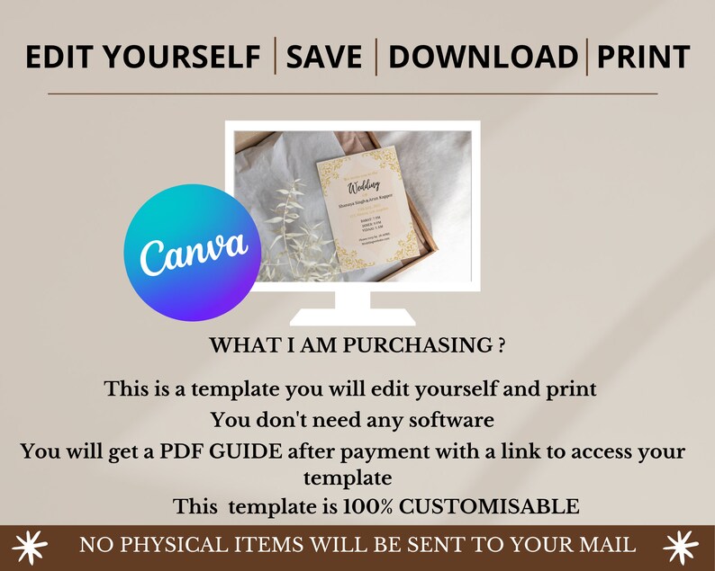 Hindu Wedding Invitation,hindu Wedding Invite,wedding Reception ...