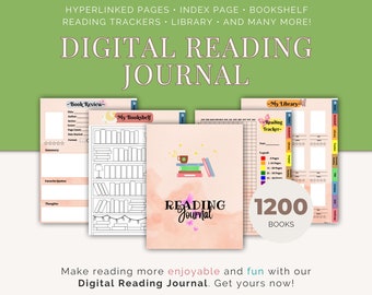 Digital Reading Journal for Book Lovers - Reading Tracker for Goodnotes