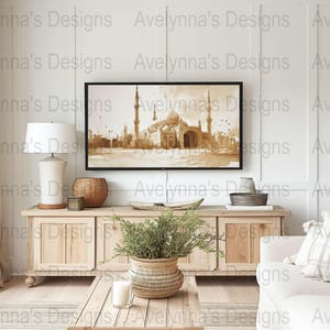 Ramadan Wall Art Set for Samsung Frame TV, Islamic Home Decor, Neutral Design Bundle, Eid Mubarak Art, Ramadan TV Frame Art image 6