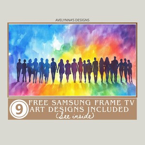 queer love painting | lgbtq frame tv art, queer love frame tv | Watercolor People, Lesbian Art,Pride Frame TV, Free TV Art
