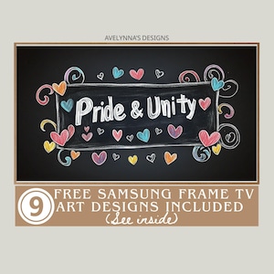 queer love painting | lgbtq frame tv art, queer love frame tv, Pride Unity Chalkboard Art, Lesbian Art, LGBTQ Art, Free TV Designs
