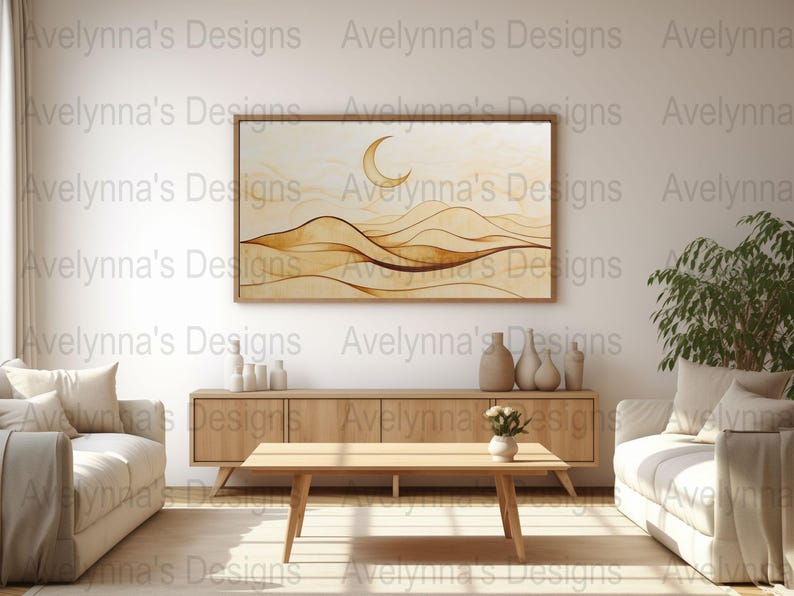 Ramadan Wall Art Set for Samsung Frame TV, Islamic Home Decor, Neutral Design Bundle, Eid Mubarak Art, Ramadan TV Frame Art image 2