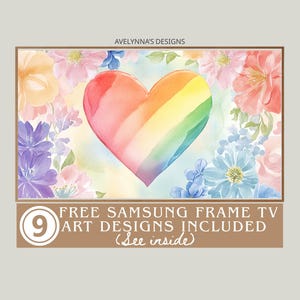 queer love painting | lgbtq frame tv art, queer love frame tv, Pride Heart Watercolor, LGBTQ Art, Lesbian Art, Pride Month Decor