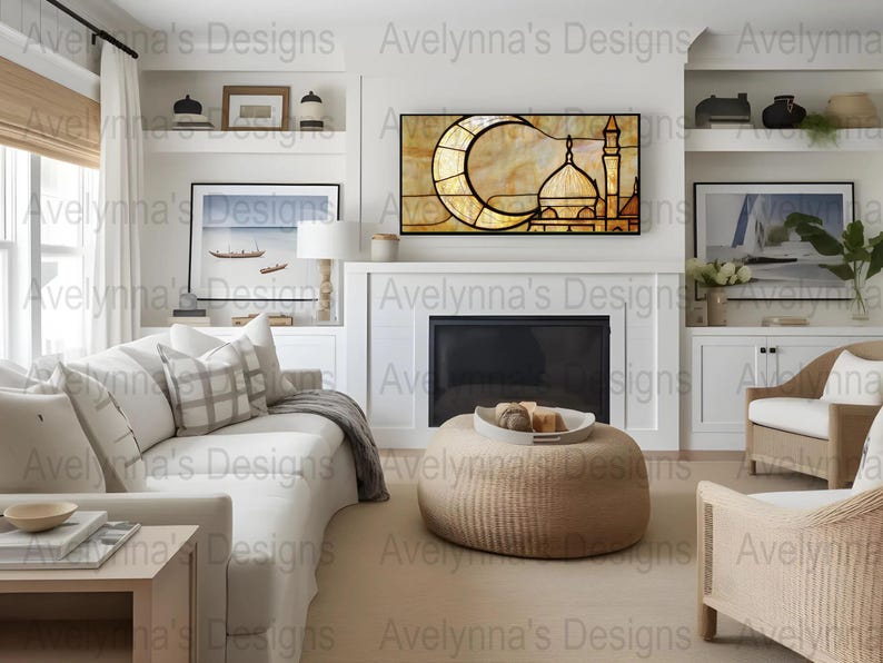 Ramadan Wall Art Set for Samsung Frame TV, Islamic Home Decor, Neutral Design Bundle, Eid Mubarak Art, Ramadan TV Frame Art image 7