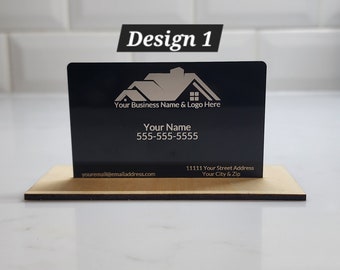 1 dozen personalized anodized aluminum business cards