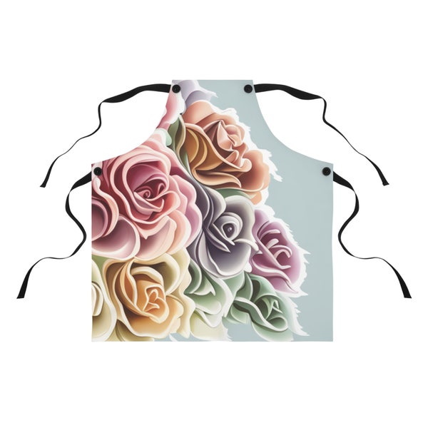 Rolling Roses Apron