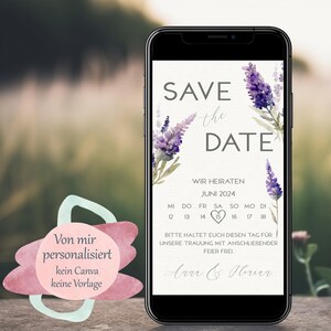 Digitale Save The Date-kaart | Uitnodiging | Bruiloft uitnodiging | 025 UUR