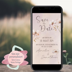 Digitale Save The Date-kaart | Uitnodiging | Bruiloft uitnodiging | 027 UUR