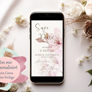 Digitale Save The Date-kaart | Uitnodiging | Bruiloft uitnodiging | 009 UUR