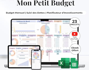 Budget mensuel français Budget annuel français Budget Excel in French Planificateur budget Google Sheets Feuille de calcul budgétaire ultime
