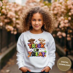 Halloween Trick or Treat Clipart Bundle | Cute Halloween PNGs | Digital Download for Sublimation, DTF, Stickers & Crafts