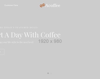 Tema ACoffee Shopify | Download Digital | Modelo de site responsivo para cafeteria