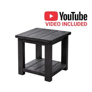 DIY Outdoor End Table Plans - Easy Build Instructions for Patio Furniture