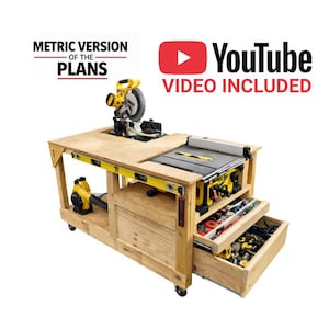 METRYCZNY - Mobilny stół warsztatowy DIY