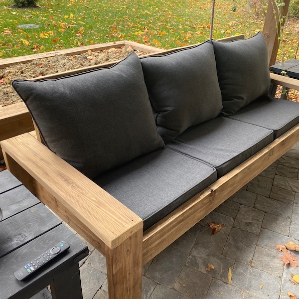 Outdoor Sofa DIY Pläne - einfacher Terrassenmöbel Bauführer - HomePro Held inspiriert digitaler Download