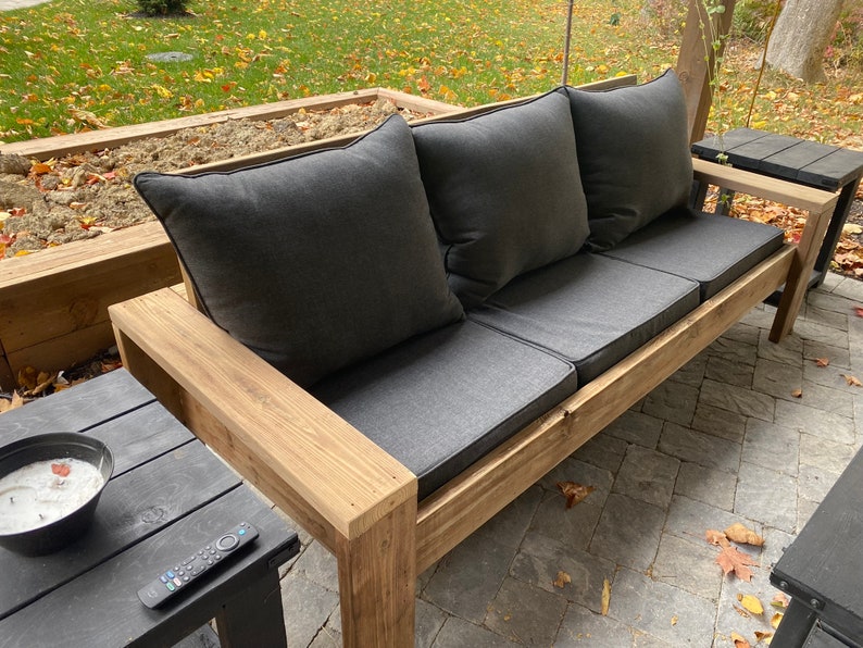 Outdoor Sofa DIY Plans Easy Patio Furniture Building Guide HomePro Hero Inspired Digital Download image 1