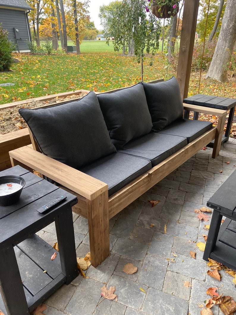 Outdoor Sofa DIY Plans Easy Patio Furniture Building Guide HomePro Hero Inspired Digital Download image 2