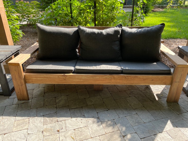 Outdoor Sofa DIY Plans Easy Patio Furniture Building Guide HomePro Hero Inspired Digital Download image 4