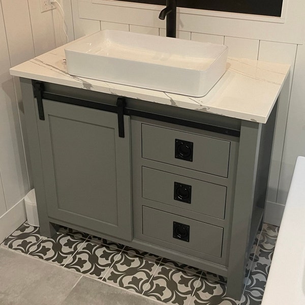 DIY Custom Bathroom Vanity