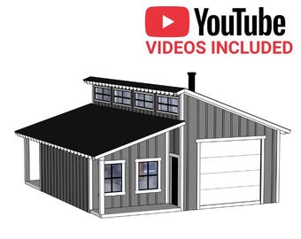 Pole Barn Plans 28x32 PDF, DIY Post Frame Garage & Workshop Building Plans, Budget Barn Shop Blueprint, Pole Building, Instant Download