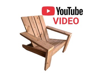Adirondack Chair Plans PDF, DIY Wood Patio Chair Building Guide, Fire Pit Seating Plans, Classic Outdoor Lawn Chair Blueprint, Easy Download