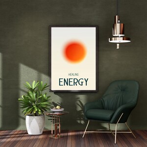 Positive Affirmation Poster, Therapy Office Poster, Mental Health Therapy Prints, Healing Energy Art, Affirmational Gifts, Digital Download