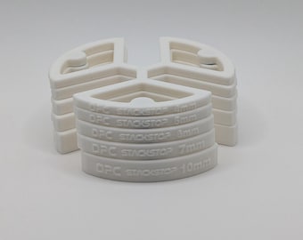 Conjunto de espaçadores magnéticos para torno StackStop de 3 garras - Mini Métrico (5 peças, empilháveis, ferramenta para mecânico)