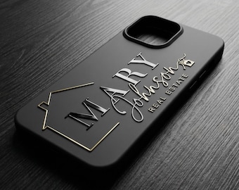Custom Logo iPhone Case: Personalized Realtor Gift