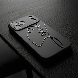 Personalized Cursive Name iPhone Case: Custom Name with a Heart image 2