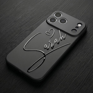 Personalized Cursive Name iPhone Case: Custom Name with a Heart