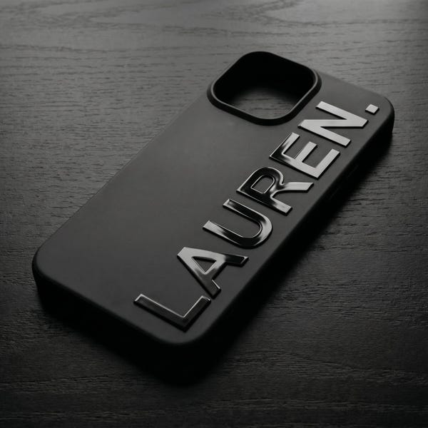 Personalized iPhone Case: Custom Logo, Name, or Text phone case