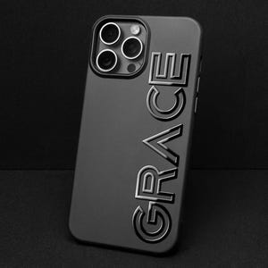 Custom 3D Name iPhone Case: Personalized Silicone Phone Cover