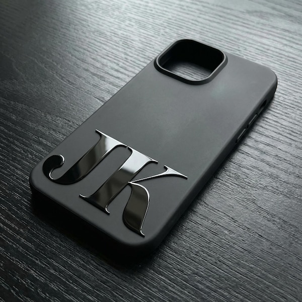 Custom Monogram iPhone Case: Initials phone cover