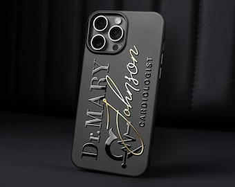 Personalized Doctor iPhone Case: Custom Dr Nurse Cardiologist Gift