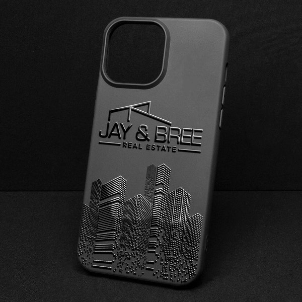 Votre logo Coque iPhone pour agent immobilier Coque pour iPhone personnalisée avec logo immobilier Coque pour entreprise