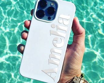 Personalized iPhone Case: White phone cover