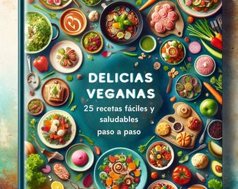 Delicias Veganas: 25 Recetas Fáciles y Saludables Paso a Paso - Guía Completa de Cocina Vegana