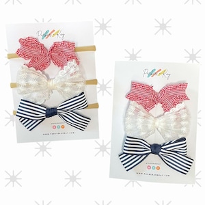 Patriotic Hair Bow Set