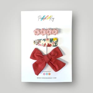 Linen Bow 3-Piece Variety Set